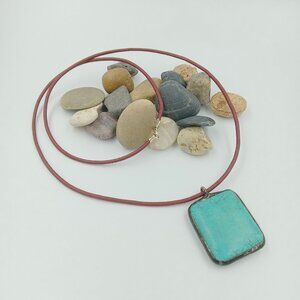 Oxidized Sterling Silver Artisan Turquoise